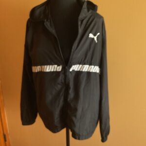 Women’s Puma Black Hooded Jacket Size M